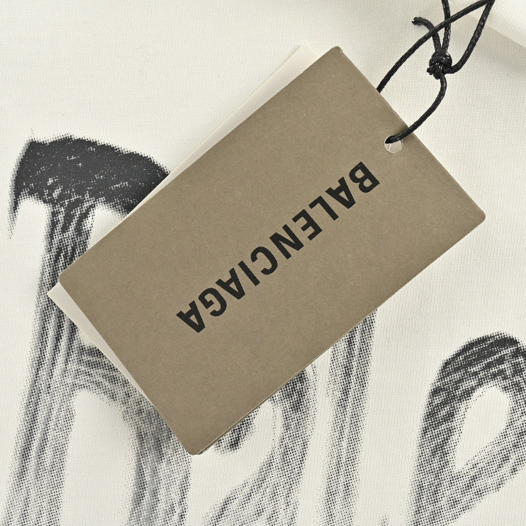 T-shirt Balenciaga à logo dégradé