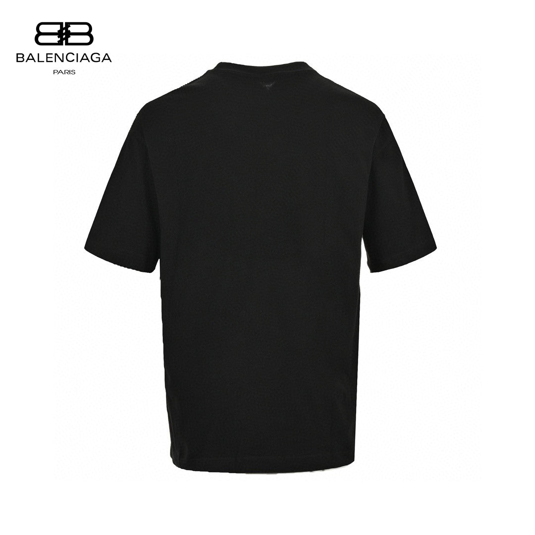 T-shirt Balenciaga à logo dégradé (noir)