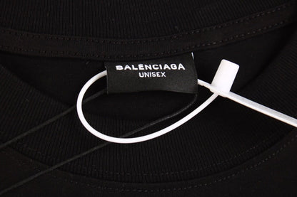 T-SHIRT BALENCIAGA LOGO GRAFFITI NOIR
