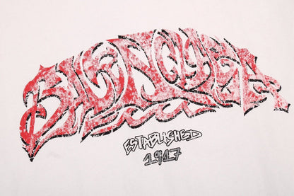 T-SHIRT BLANC BALENCIAGA À LOGO GRAFFITI