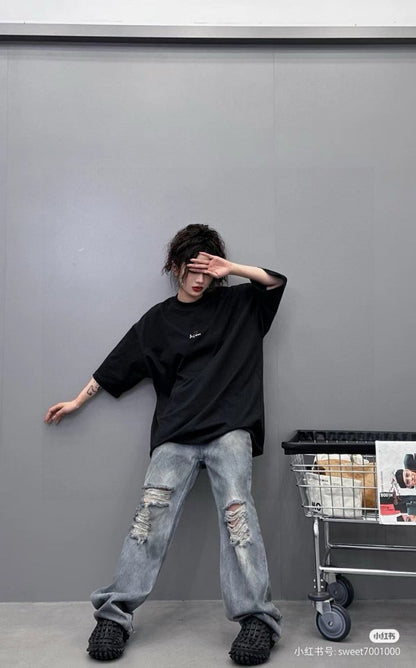 Balenciaga Je t'aime T-Shirt Noir