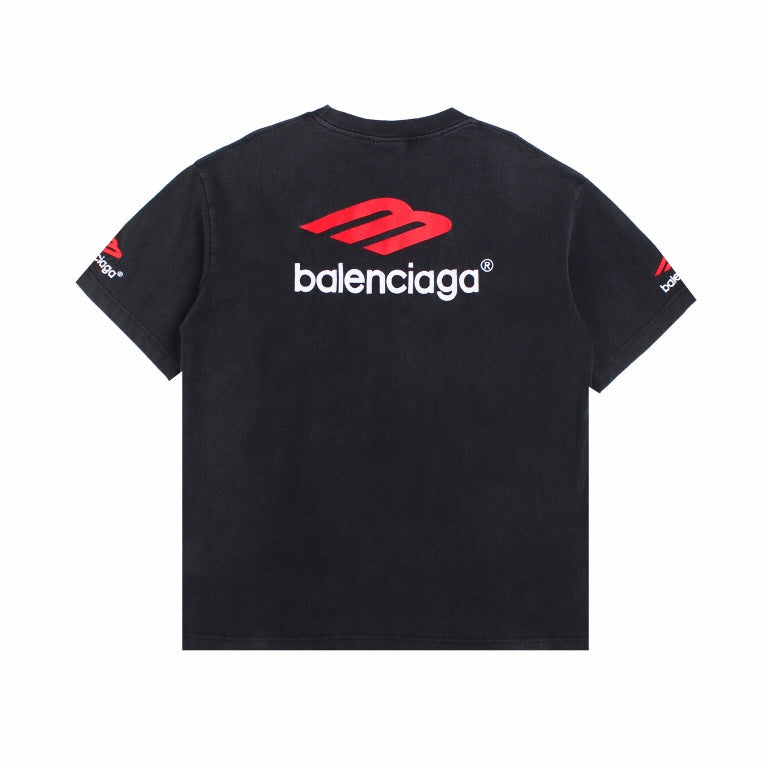 T-SHIRT NOIR À LOGO BALENCIAGA - Prime Reps