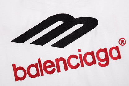 T-shirt blanc à logo Balenciaga