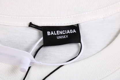 T-shirt blanc à logo Balenciaga