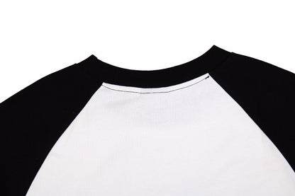 T-shirt Balenciaga imprimé logo noir et blanc