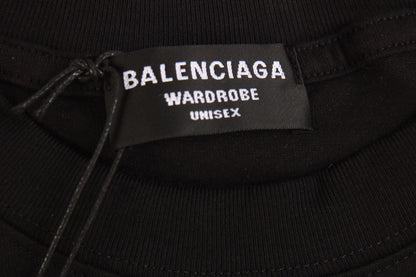 T-SHIRT NOIR À LOGO BALENCIAGA