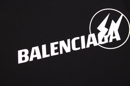 T-SHIRT NOIR À LOGO BALENCIAGA