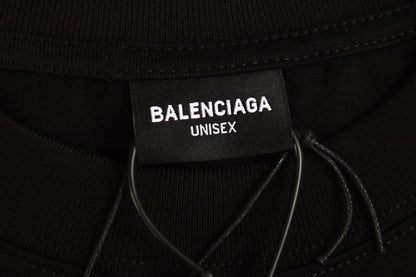 T-SHIRT NOIR À LOGO BALENCIAGA