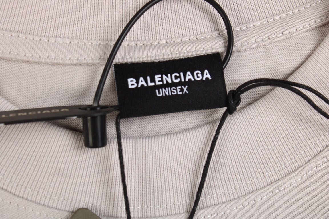 T-SHIRT BALENCIAGA LOGO GRIS