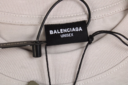 T-SHIRT BALENCIAGA LOGO GRIS