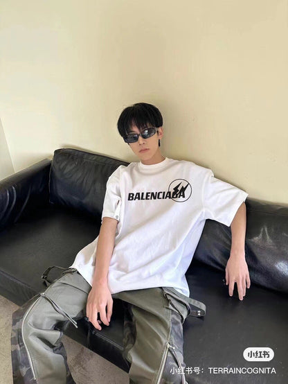 T-SHIRT BLANC AVEC LOGO BALENCIAGA