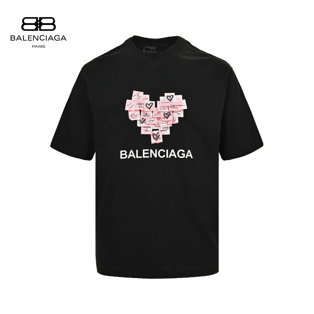 T-shirt Balenciaga Love Notes noir
