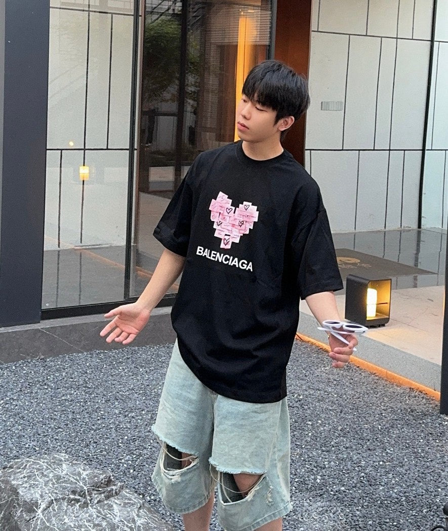 T-shirt Balenciaga Love Notes noir