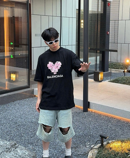 T-shirt Balenciaga Love Notes noir