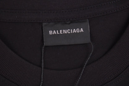 T-shirt Balenciaga minimaliste noir