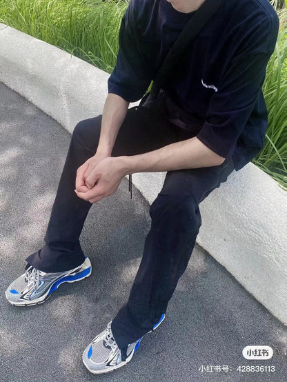 T-shirt Balenciaga minimaliste noir