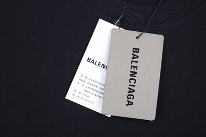 T-shirt Balenciaga minimaliste noir