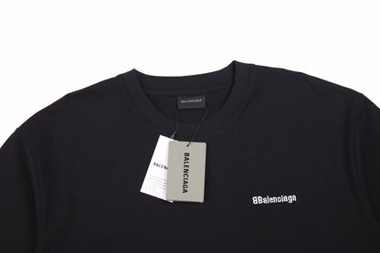 T-shirt Balenciaga minimaliste noir