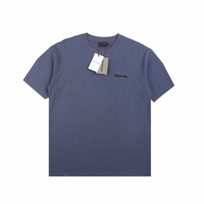 T-SHIRT MINIMALISTE BALENCIAGA BLEU