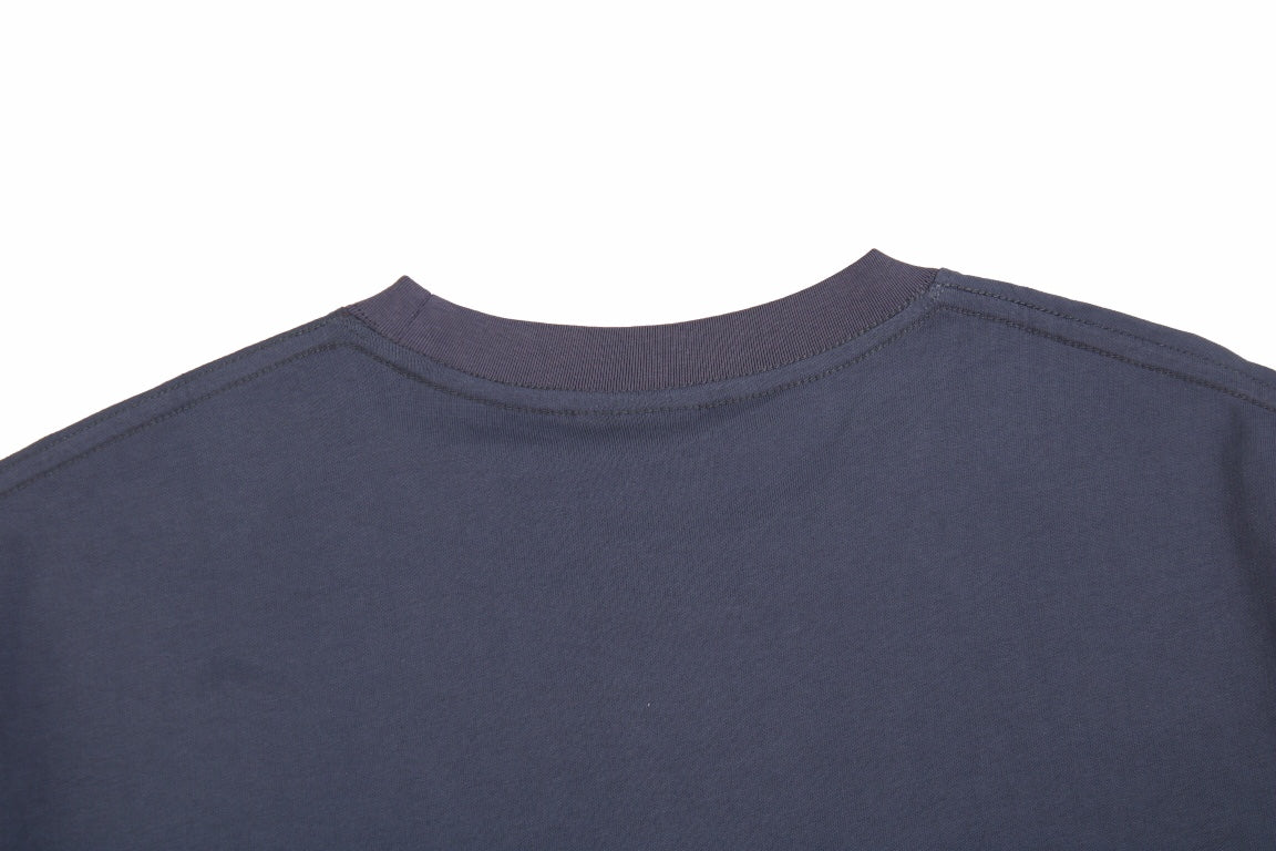 T-SHIRT MINIMALISTE BALENCIAGA BLEU