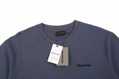 T-SHIRT MINIMALISTE BALENCIAGA BLEU