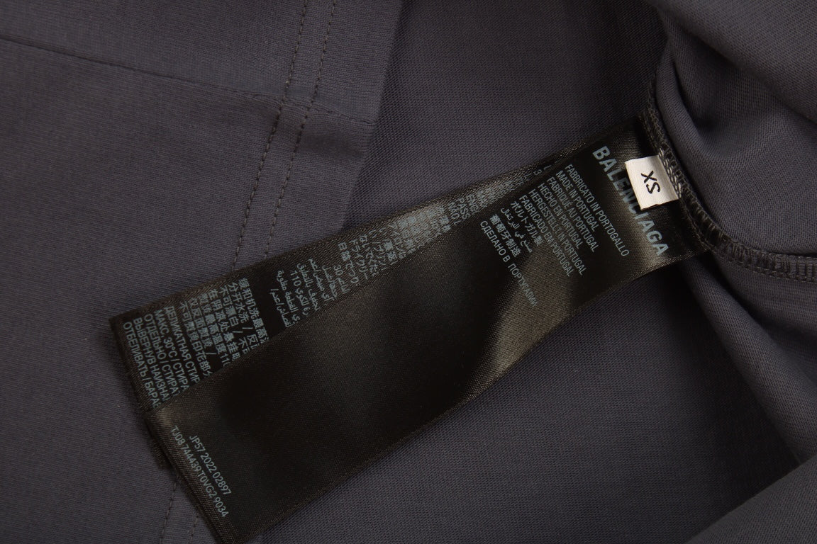 T-SHIRT MINIMALISTE BALENCIAGA BLEU