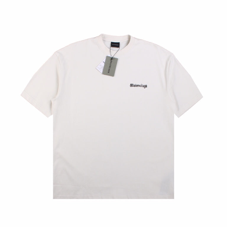 T-SHIRT MINIMALISTE BALENCIAGA BLANC