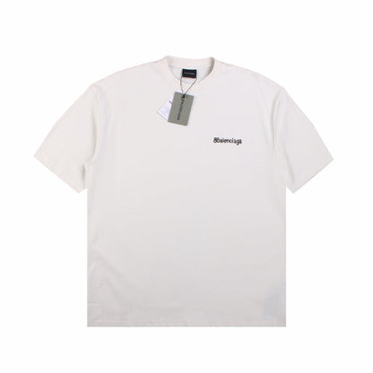 T-SHIRT MINIMALISTE BALENCIAGA BLANC