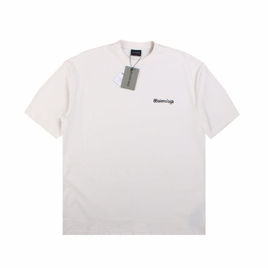 T-SHIRT MINIMALISTE BALENCIAGA BLANC