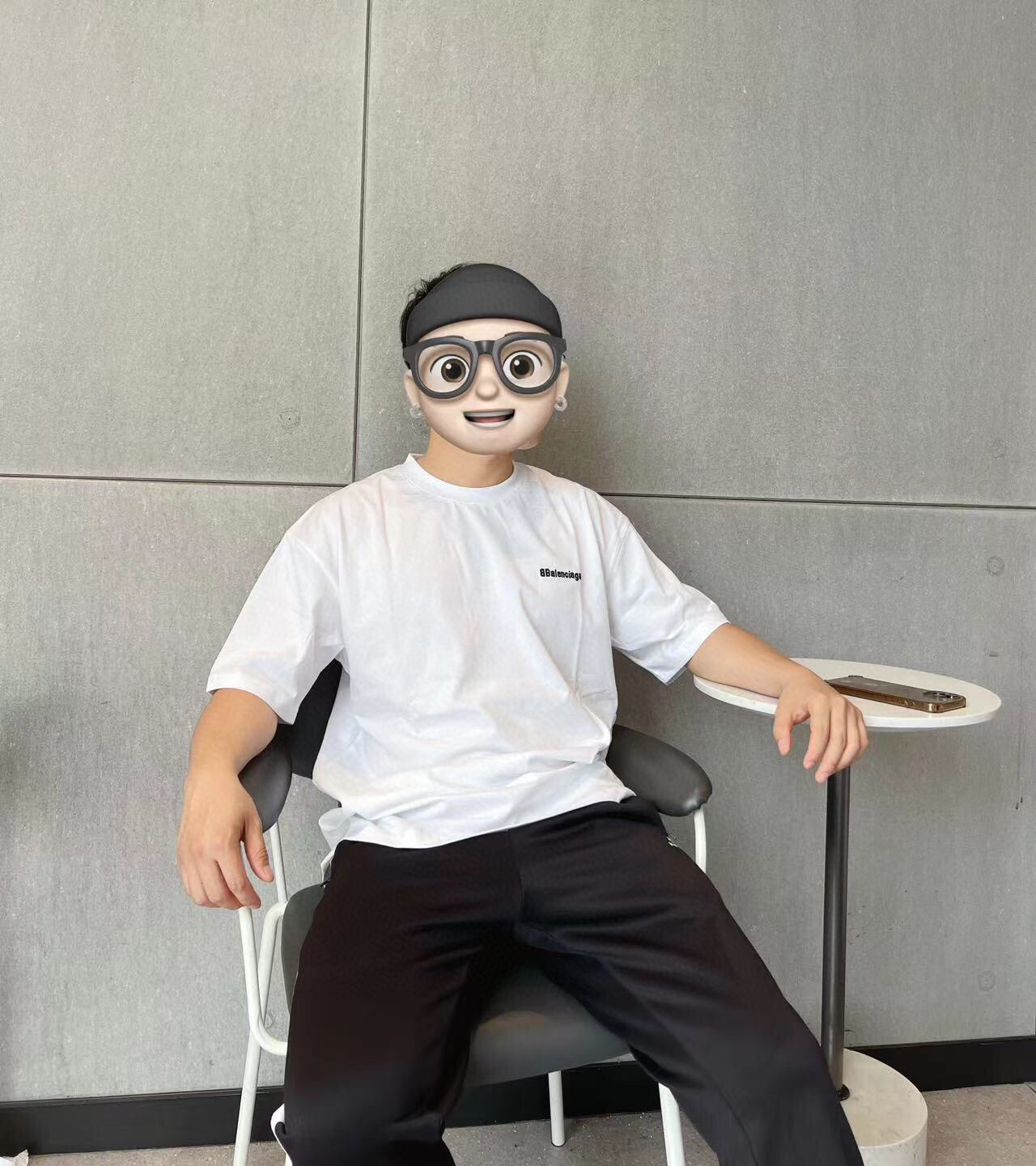 T-SHIRT MINIMALISTE BALENCIAGA BLANC