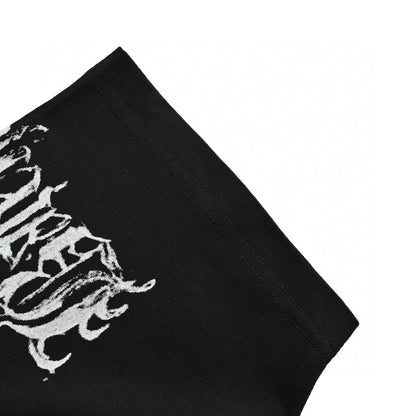 T-shirt noir Balenciaga à logos multiples