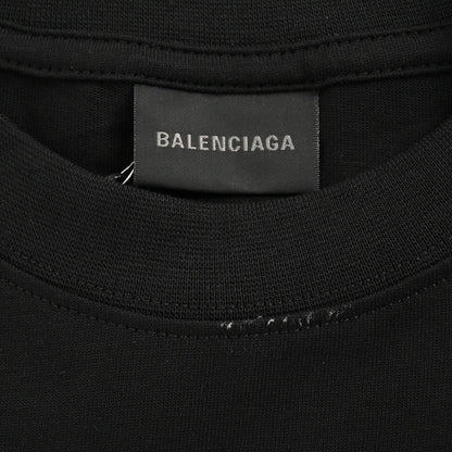 T-shirt noir Balenciaga à logos multiples