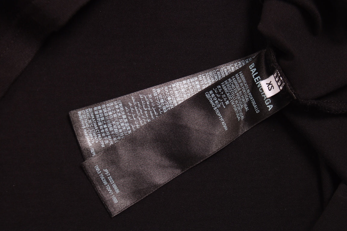 T-shirt Balenciaga multi-logos (noir)