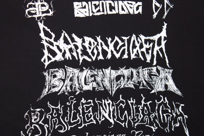 T-shirt Balenciaga multi-logos (noir)