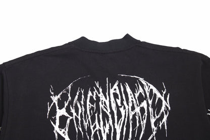 T-shirt Balenciaga multi-logos (noir)