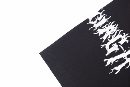 T-shirt Balenciaga multi-logos (noir)