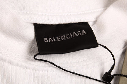 T-shirt Balenciaga Multi-Logo (Blanc)