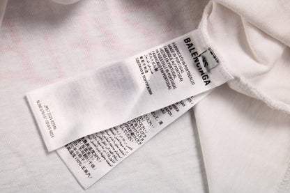 T-shirt Balenciaga Multi-Logo (Blanc)