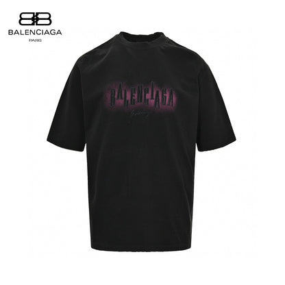 T-shirt Balenciaga à logo graphique néon