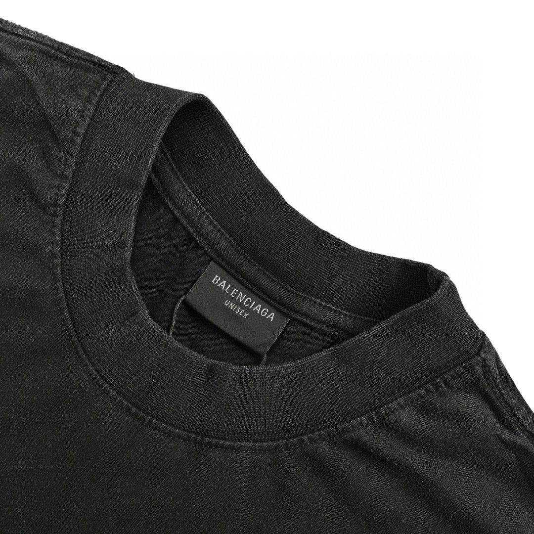 T-shirt Balenciaga Paris Statue de la Liberté (Noir)