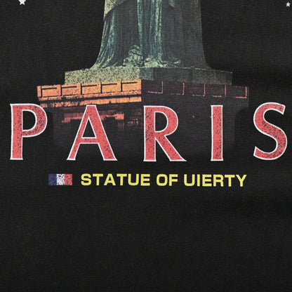 T-shirt Balenciaga Paris Statue de la Liberté (Noir)