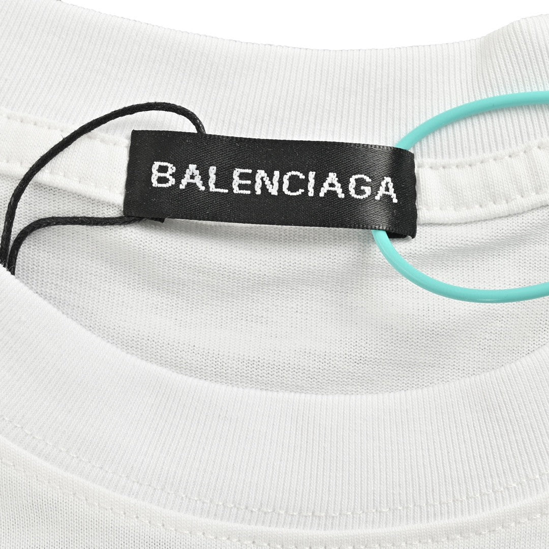 T-shirt Balenciaga Paris (blanc)