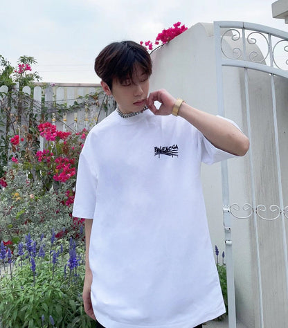 T-shirt Balenciaga Paris (blanc)