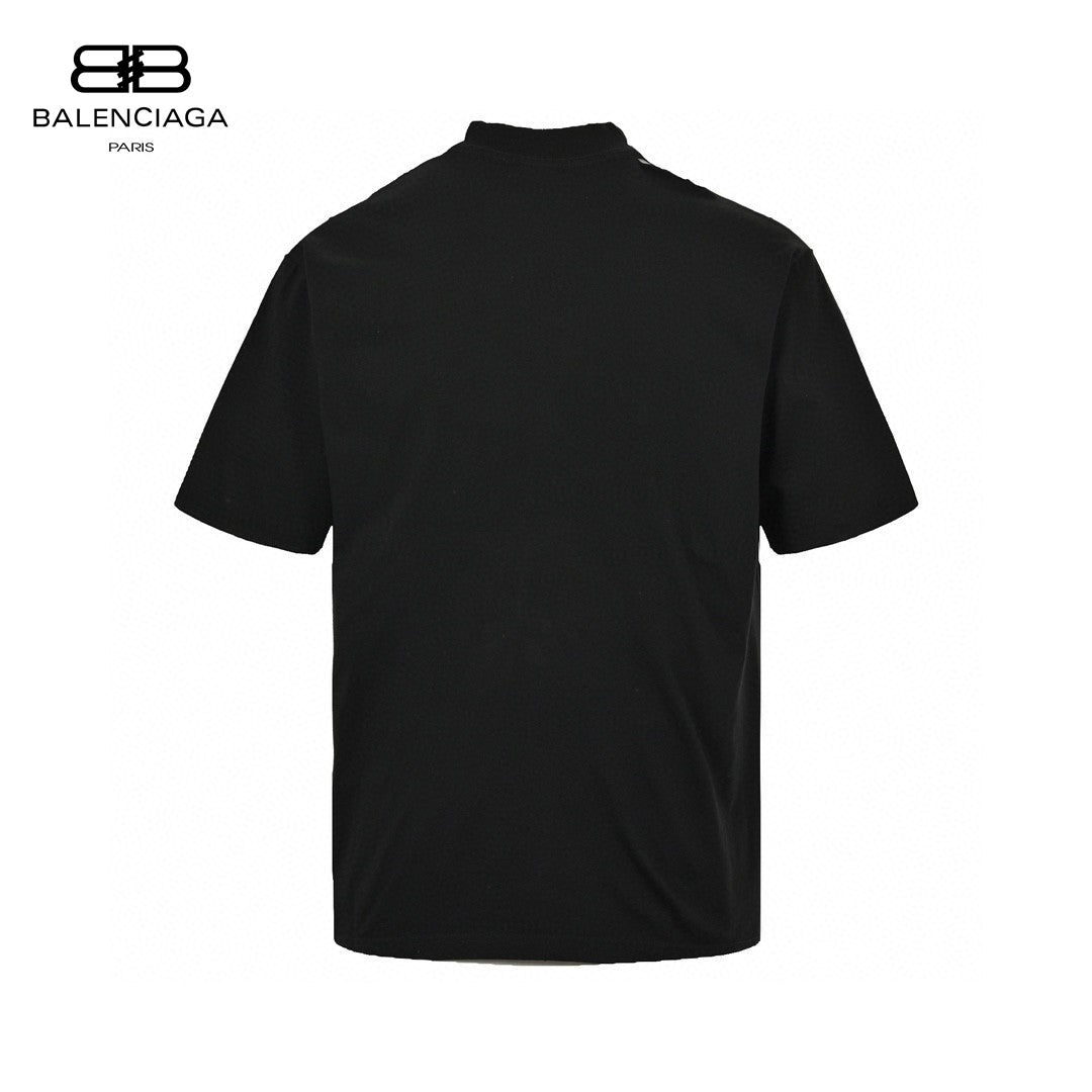 T-shirt noir Balenciaga Planet Earth