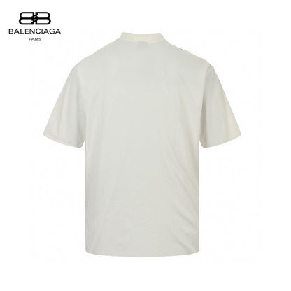 T-shirt Balenciaga Planet Earth (blanc)