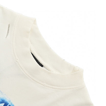 T-shirt Balenciaga Planet Earth (blanc)