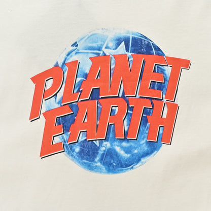 T-shirt Balenciaga Planet Earth (blanc)