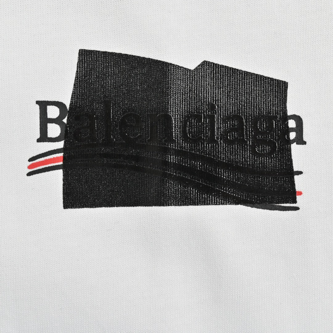 T-shirt Balenciaga pour campagne politique (blanc)