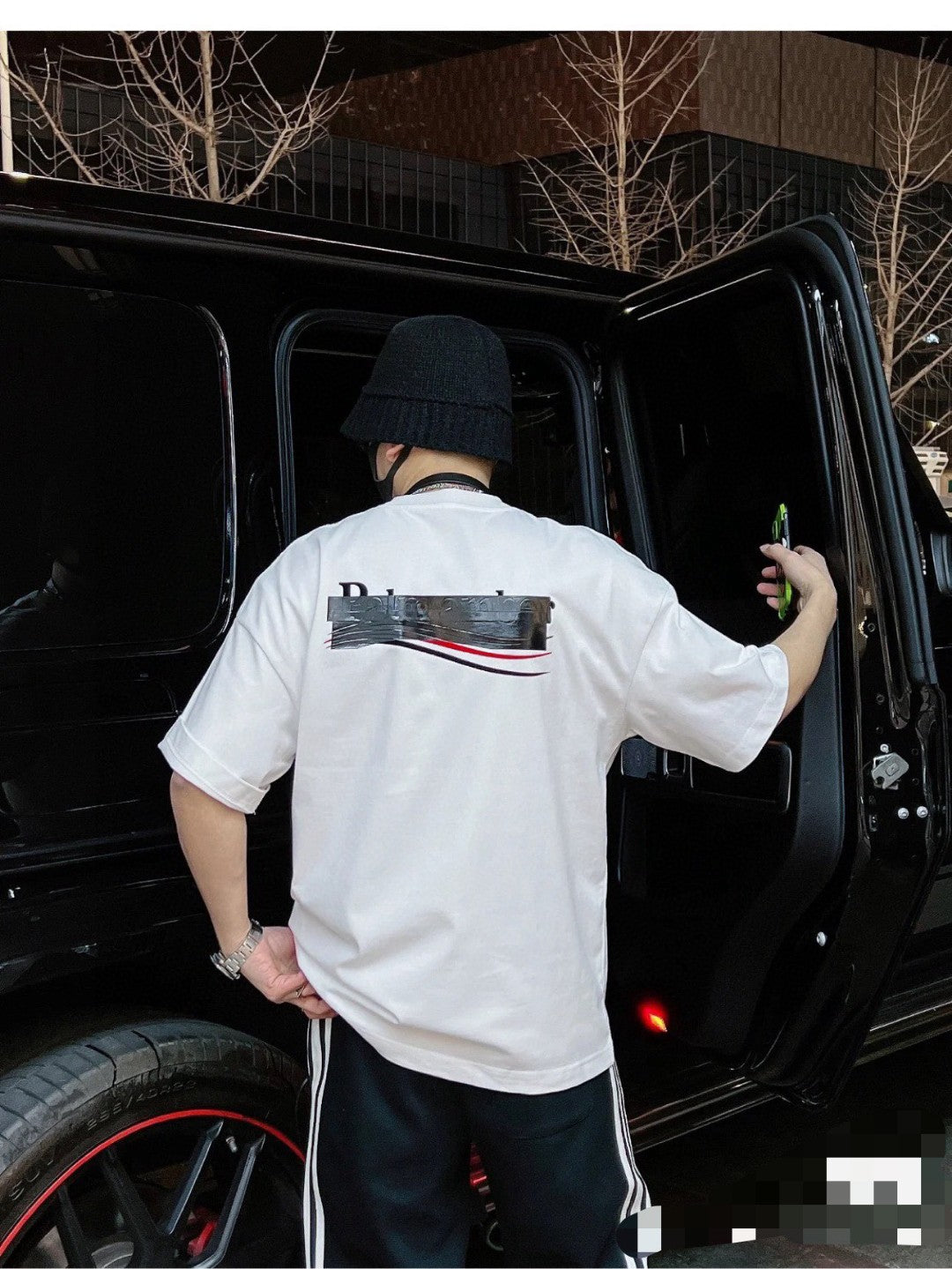 T-shirt Balenciaga pour campagne politique (blanc)