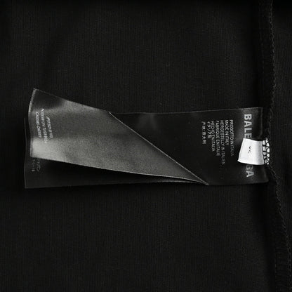 T-shirt Balenciaga à logo imprimé fumée (noir)